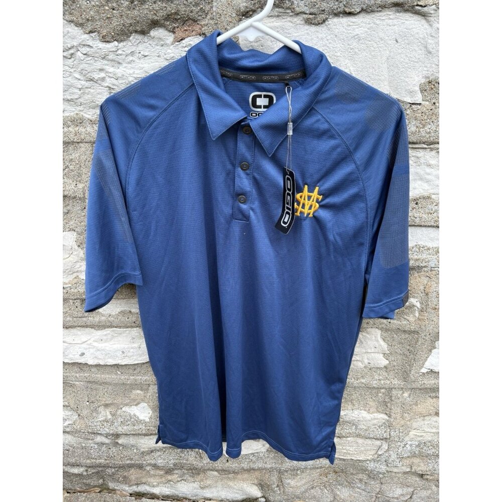 Ogio Men's Hybrid Stay Cool Moisture Wicking Polo Golf Shirt  Navy L NWT